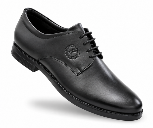 Kingsbridge Men's Handcrafted Genuine Leather Royal Oxford Dress Shoes (Black)