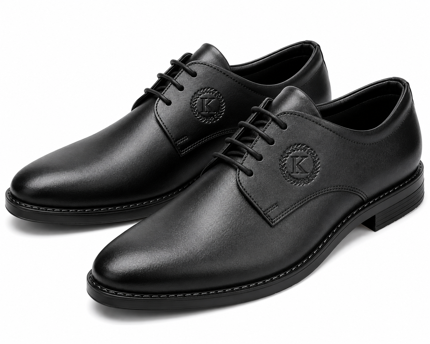 Kingsbridge Men's Handcrafted Genuine Leather Royal Oxford Dress Shoes (Black)